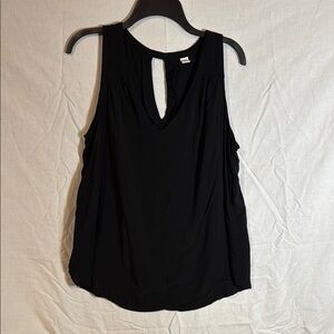 Old Navy Black Relaxed Cut Out Top
